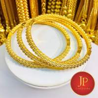 กำไลทองลายพิกุล เส้นผ่าศูนย์กลาง57มิม ทองหุ้ม ทองชุบ สวยเสมือนจริง JPjewelry