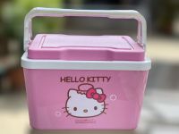 Hello Kitty กระติกน้ำมีหู   กว้าง 22.8*ยาว 27.3*สูง18 cm.   บรรจุ 5 ลิตร