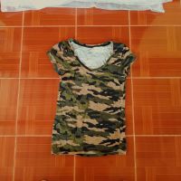 ?เสื้อยืดEneegie T-shirt  Camouflage ผ้านิ่มใส่สบาย ผู้หญิงอก36-38 ไร้ตำหนิ