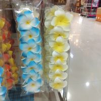 ดอกลีลาวดีสีขาว#ดอกลีลาวดีสีฟ้า#ดอกไม้ยางพารา#ดอกไม้สปา#ดอกไม้แต่งร้านนวด#มี7ดอก