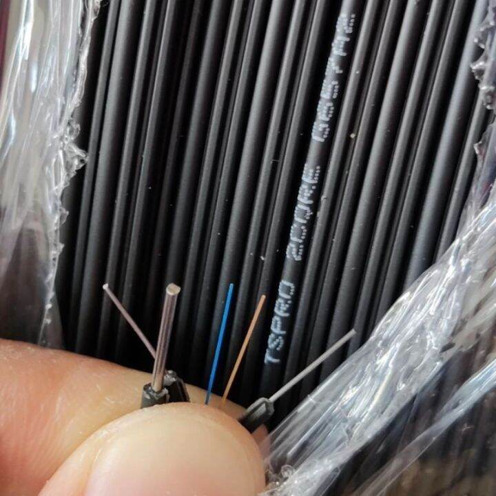 Dropcore 2 core 3 selling panjang 1000 meter 1 KM Kabel FO Fiber Optic ...