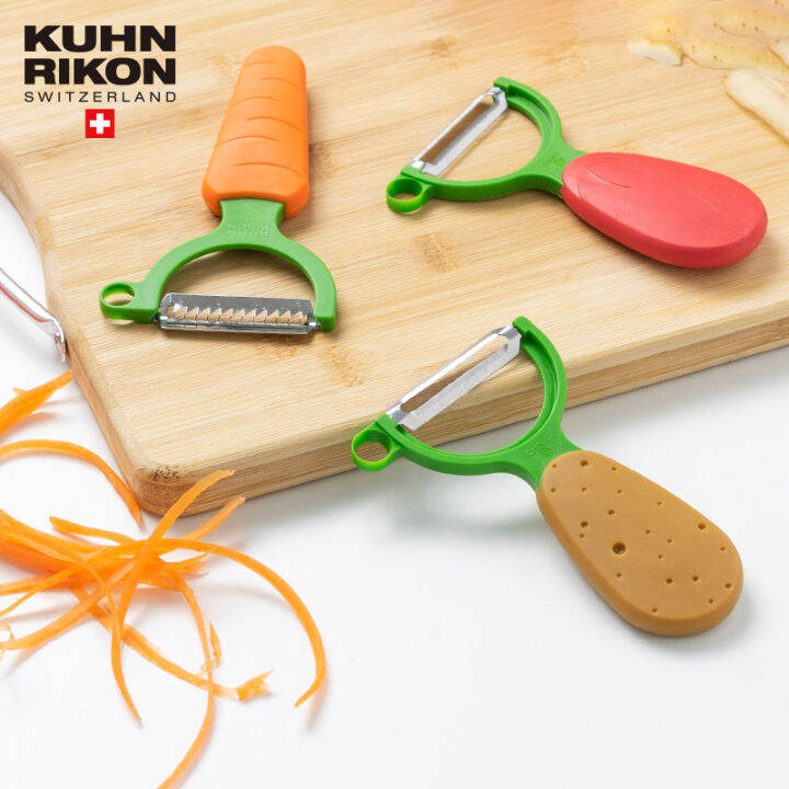 KUHN RIKON Veggies Peelers Set Vegetable Peeler Fruit Peeler Peel Soft
