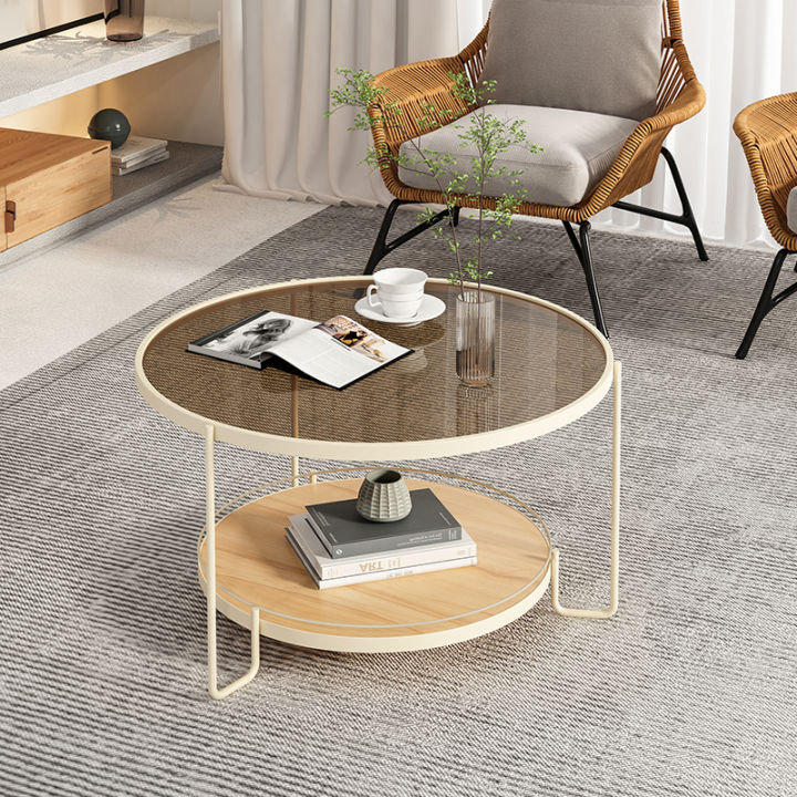 Nordic Accessible Luxury Changhong Tempered Glass Coffee Table ...