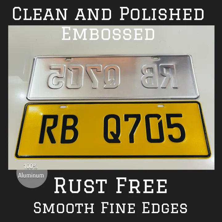 1 set Temporary Conduction Car Number Yellow Plates Auto accessories