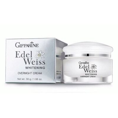 #ครีมบำรุงผิวหน้าสูตรกลางคืน 30g. #กิฟฟารีน เอดดัลไวส์ โอเวอร์ไนท์ ครีม  Edelweiss Whitening Overnight Cream