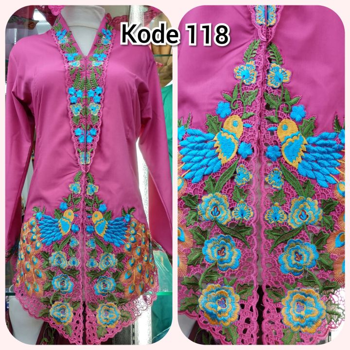 Kebaya Pink Fanta Atasan Pink Fanta Kebaya Encim Pink Fanta Lazada