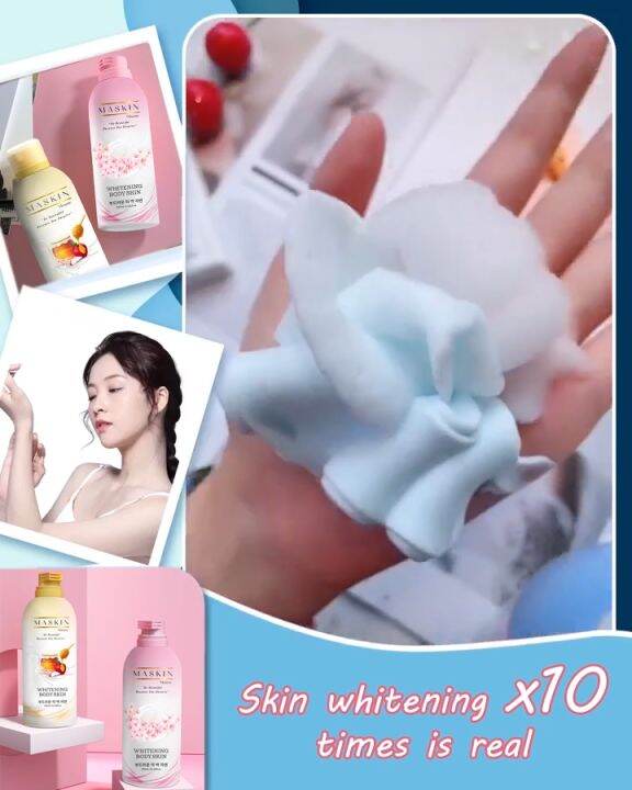 Mousse MASKIN Shower Gel Whitening Perfume Body Wash 350ml MASKIN Cream