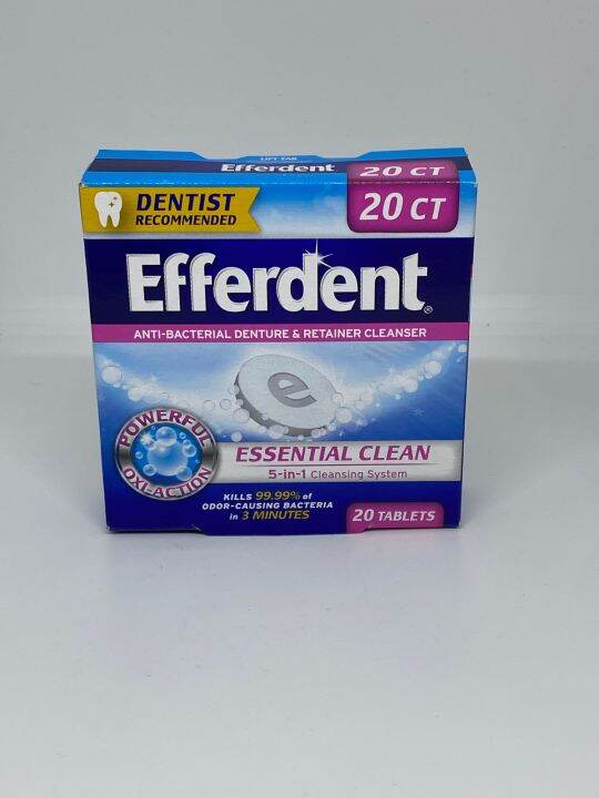 Efferdent 20 tablets 🇺🇸🇺🇸🇺🇸 Lazada PH