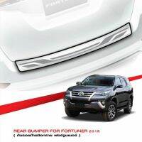 กันรอยท้ายสแตนเลส Fortuner 2015-2021 ใช้แอลกอฮอล์เช็ดทำความสะอาดแล้วติดได้เลยชิ้นงานมีกาว 2 หน้าติดไปให้เรียบร้อยใส่กับตัว Legerder 2021 ได้