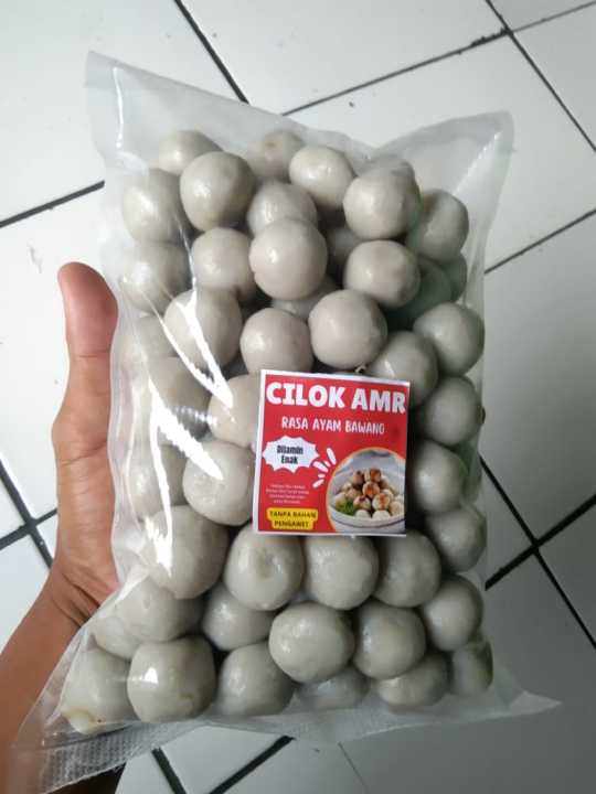 Cilok Mentah Isi 100 Baso Bakso Aci Rasa Ayam Bawang Gajih Sapi Cocok