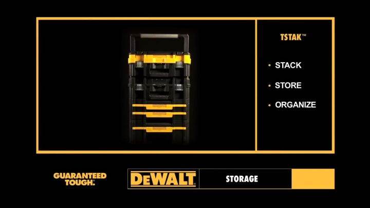 DEWALT กล่องเครื่องมือ รุ่น DWST83395-1 / TSTAK แบบมาตรฐาน+กล่องลิ้นชัก ...