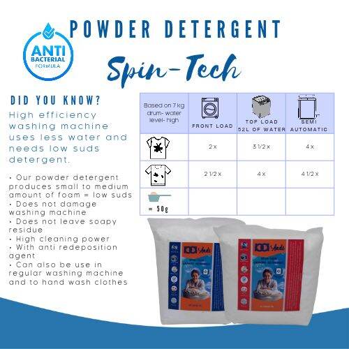 Powder Detergent Spintech with antibac Lazada PH