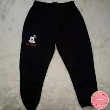 Mickey Mouse Jogger Pants for Adults – Black