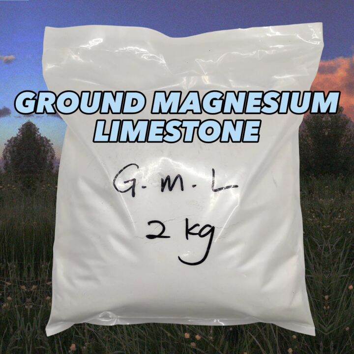 GROUND MAGNESIUM LIMESTONE 2KG Kapur Dolomite 15 Magnesium Oksida(MgO