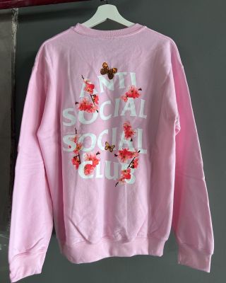 [RARE] Anti Social Social Club Crewneck (Pink Floral)