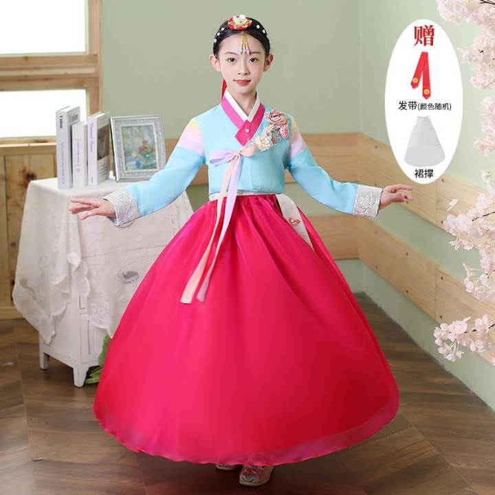 2023cj Hanbok New New Folk Costume Korean Costume Student Performance ...