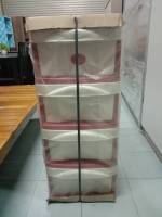 ลิ้นชักอเนกประสงค์ *UP4 พลาสติกเนื้อดีเกรด Aขนาด4ลิ้นชัก40 x 50 x 96 cm