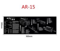 แผ่นรองล้างปืนลาย ar 15 แผ่นรองล้างปืน ar 15 แผ่นรองทำความสะอาดปืน ar 15 แผ่นรองปืนยาว AR15 AR 15