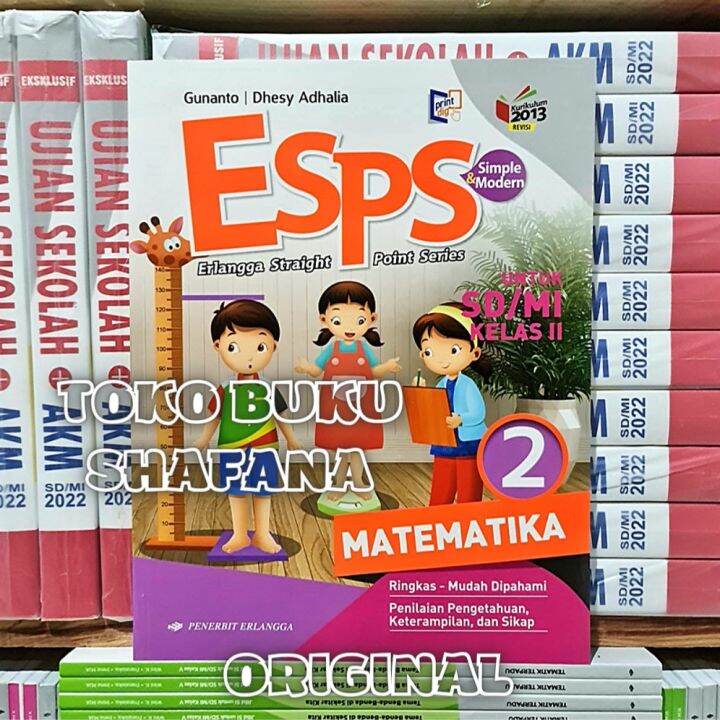 Buku Esps Matematika Kelas 2 SD/MI K13 Revisi Erlangga Original ...