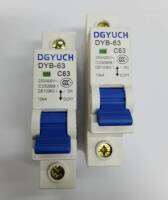 เบรกเกอร์ AC 63A 1เฟส 230-400 VACแพก2ตัว100บ.รุ่นDYB 63-63A/1Pเบรกเกอร์ตัดไฟอัตโนมัต สินค้าพร้อมส่ง