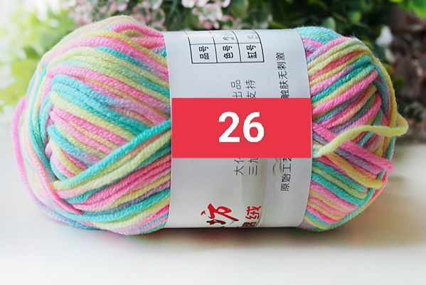 ไหมพรมคอตตอนนม5พายสีเหลือบ-milkcotton-diy-yarn