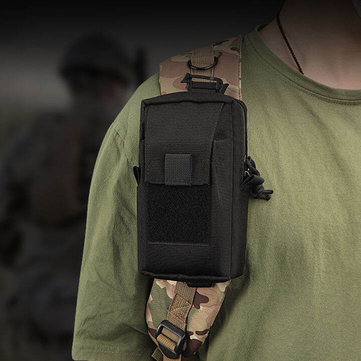 Men Tactical Molle Pouch Belt Waist Pack Bag Small Pocket Military
