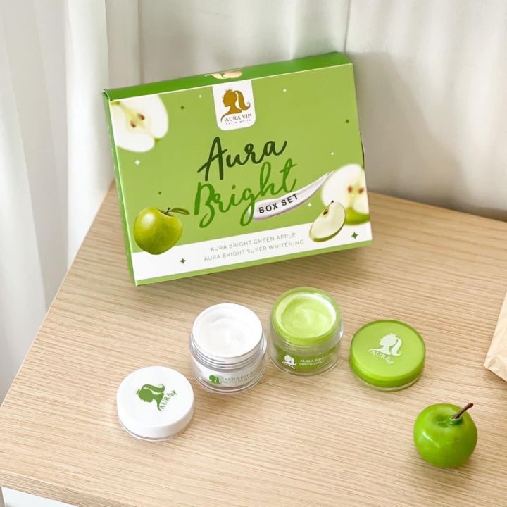 aura-bright-by-aura-vip-ครีมหน้าใส-แอปเปิ้ลเขียว-ออร่าไบร์ท