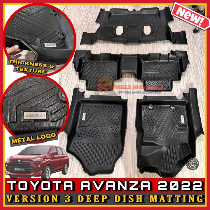 ALL NEW TOYOTA AVANZA 2022 VERSION 3 DEEP DISH MATTING (toyota avanza ...