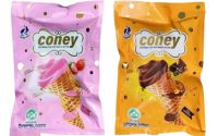 Coney Icecream Twinfish ไอศกรีมแท่งกรอบ ไอศกรีมสอดไส้ถั่ว มีให้เลือก 2 รสชาติ ขนมนำเข้า