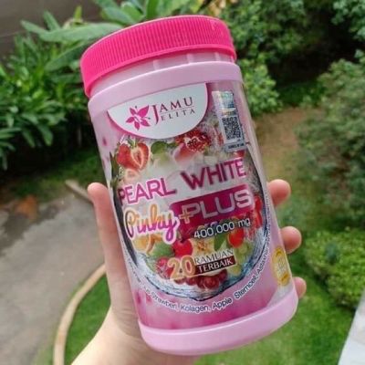 คอลลาเจนมาเลคอลลาเจนจามู Jamu jelita Pearl White Pinky Plus แถมแก้ว1ใบ