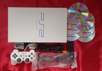 PlayStation2 อ้วนสีขาวรุ่น 55006GT  เครื่องใช้งานได้ปกติ  แปลงเล่นแผ่นก๊อป-แผ่นไรท์แล้ว