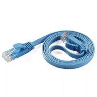 CAT6 Flat Ethernet Cable 10ft 3m / 1000Mbps CAT 6 RJ45 Networking Ethernet Patch Cord LAN Cable for Laptop blue colour