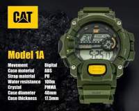 (ลิขสิทธิ์แท้) นาฬิกา CAT ระบบดิจิตอล นาฬิกากันน้ำ รุ่นใหม่ล่าสุด Model 1A มี3สี