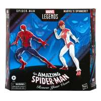 HASBRO MARVEL LEGENDS THE AMAZING SPIDER MAN SPIDER MAN AND SPINNERET ACTION FIGURES 2 PACK