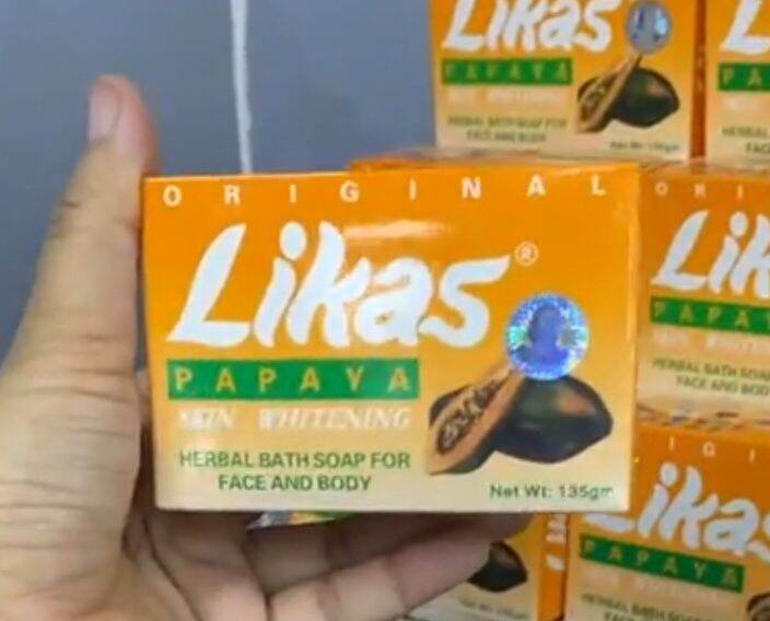 original LIKAS PAPAYA skin whitening herbal bath soap 135g | Lazada PH