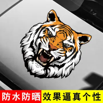 Shop Tiger Scratch Sticker Motorcycle online