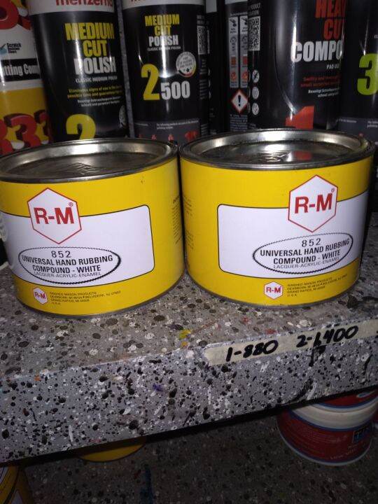 RM 852 UNIVERSAL HAND RUBBING COMPOUND WHITE LACQUER ACRYLIC ENAMEL