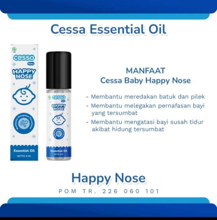 Cessa KIDS HAPPY NOSE Natural Essential Oils untuk meredakan BATUK
