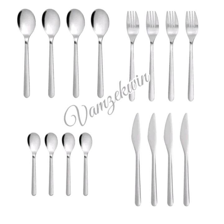 FORNUFT IKEA set of 4 Spoon/Fork/Knife/Teaspoon, Lazada PH