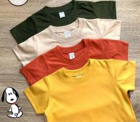 เสื้อยืดสีพื้นเด็ก เนื้อผ้า cotton ครบไซร้ S M L ราคาถูก &amp;lt;&amp;lt;พร้อมส่ง&amp;gt;&amp;gt; เริ่มต้น 89บาท