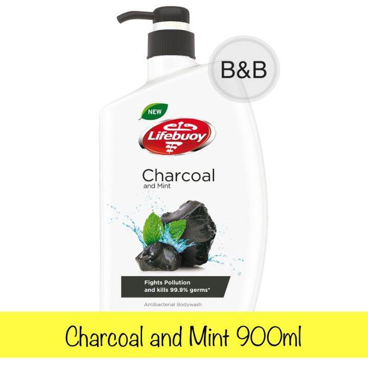 Lifebuoy Charcoal And Mint Antibacterial Body Wash 900ml Lazada