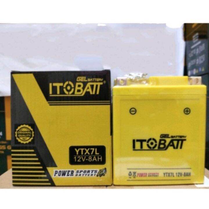 AKI ACCU KERING GEL ITOBATT YTX7L UNTUK MOTOR SPRINT PRIMAVERA S125 S