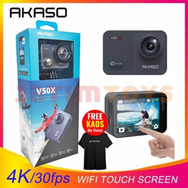 AKASO V50X ACTION CAMERA FULL HD 4K EIS WIRELESS ACTIONCAM Lazada