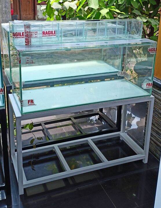 AQUARIUM 100x40x40 8MM PAKET LENGKAP PESANAN OM DEFRAN Lazada Indonesia