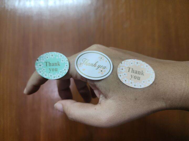 สติ้กเกอร์ลาย-thank-you-สีหวาน