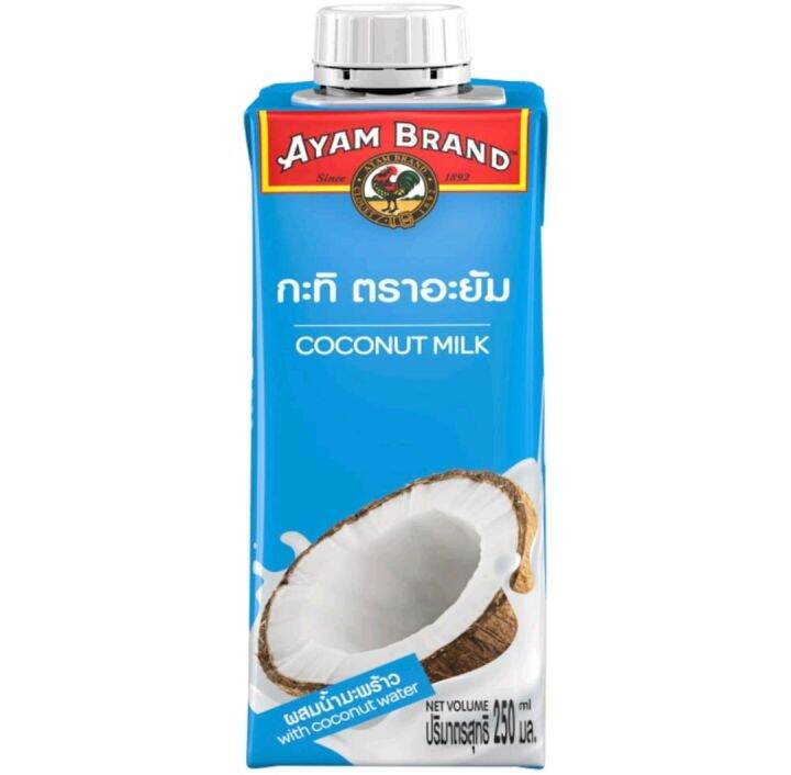 อะยัม น้ำกะทิผสมน้ำมะพร้าว Ayam Coconut Milk With Coconut Water 250ml
