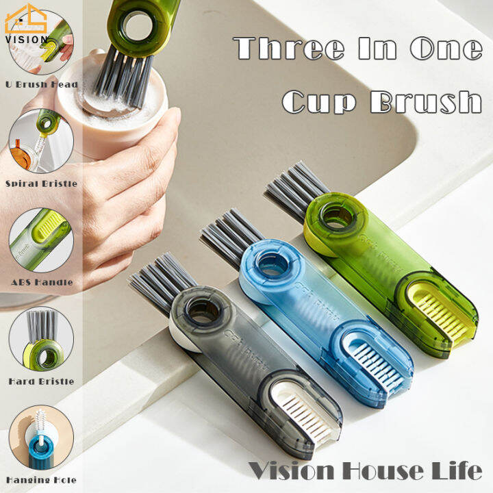 Vision Multifunctional Silicone Cup Bottle Brush Household Cup Lid