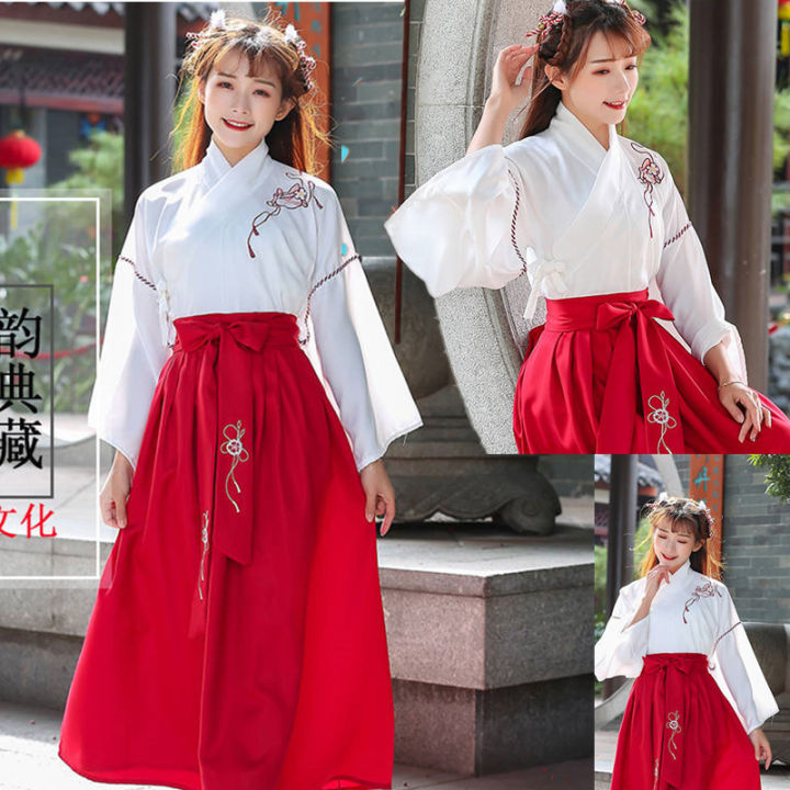 New Improved Hanfu Spring Women's Hand in Collar Jacket and Dress Daily ...