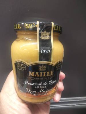 Maille Dijon Mustard With Honey 200ml.ซอสมัสตาร์ดผสมน้ำผึ้ง 200 มิลลิลิตร