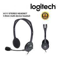 ⚡️หูฟังสเตอริโอ⚡️Logitech H111 Stereo Headset With Microphone 3.5mm ของแท้